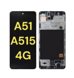 Galaxy A51 (A515 - 2019) LCD Assembly With Frame (BLACK)