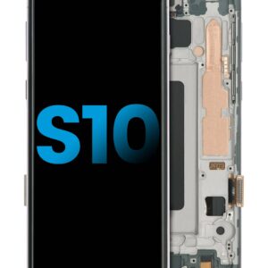 Galaxy S10 LCD Assembly w/ Frame (without Finger Print Sensor) (BLACK)