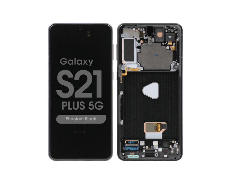 Galaxy S21 Plus 5G (G996) OLED Assembly w/ Frame (PHANTOM BLACK)