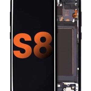 Galaxy S8 (G950) OLED Assembly w/ Frame (MIDNIGHT BLACK)