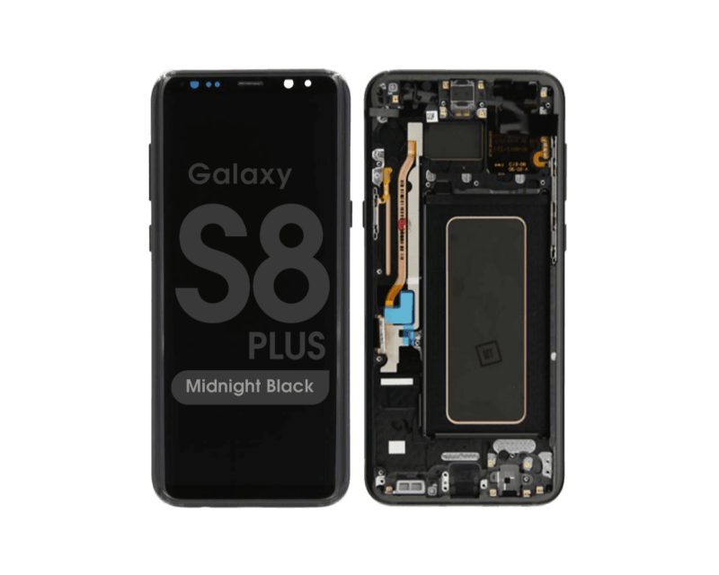 Galaxy S8 Plus (G955) OLED Assembly w/ Frame (MIDNIGHT BLACK)