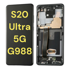 Galaxy S20 Ultra 5G (G988) OLED Assembly w/ Frame (COSMIC BLACK)