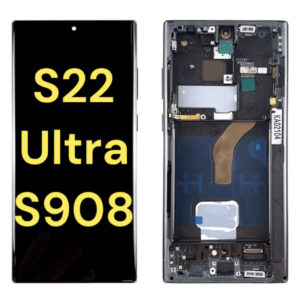 Galaxy S22 Ultra 5G OLED Assembly w/ Frame (PHANTOM BLACK)
