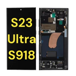 Galaxy S23 Ultra 5G S918 Screen Assembly w/ Frame (PHANTOM BLACK)