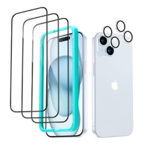 iPhone 15 PLUS (2.5D) Clear Tempered Glass (PACK OF 10)