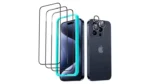 iPhone 15 PRO MAX (2.5D) Clear Tempered Glass (PACK OF 10)