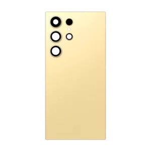 Galaxy S24 Ultra Back Glass w Camera Lens & Adhesive (TITANIUM YELLOW)