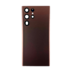 Samsung Galaxy S22 Ultra 5G Back Cover Glass With Camera Lens - (BURGUNDY)