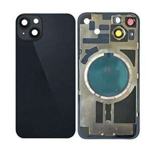 iPhone 14 Back Glass w Frame & MagSafe Magnet (BLACK)