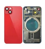 iPhone 14 Back Glass w Frame & MagSafe Magnet (RED)