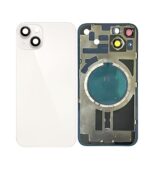 iPhone 14 Back Glass w Frame & MagSafe Magnet (STARLIGHT)