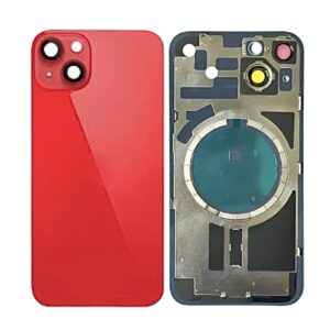iPhone 14 Plus Back Glass w Frame & MagSafe Magnet (RED)