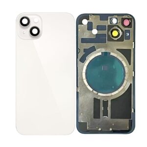 iPhone 14 Plus Back Glass w Frame & MagSafe Magnet (STARLIGHT)