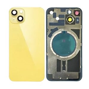 iPhone 14 Plus Back Glass w Frame & MagSafe Magnet (YELLOW)