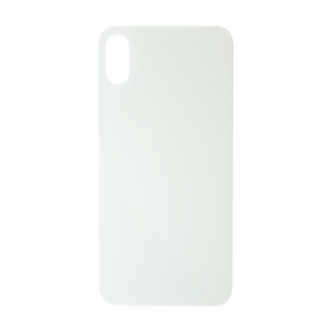 iPhone X Bigger Camera Hole Back Glass (WHITE)