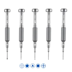 Ma Ant MY-901 Antdriver High-Precision Antirust Alloy Screwdriver - Set 5pcs (2.5mm - Torx T2 - Y0.6 - 1.2mm - 0.8mm)