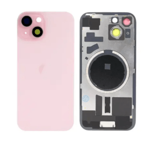 iPhone 15 Back Glass With Frame & MagSafe Magnet (PINK)