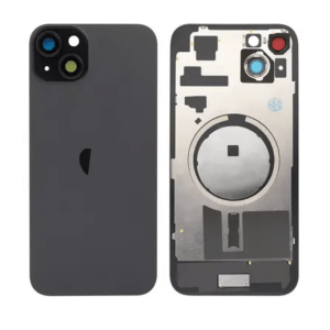iPhone 15 Plus Back Glass With Frame & MagSafe Magnet (BLACK)