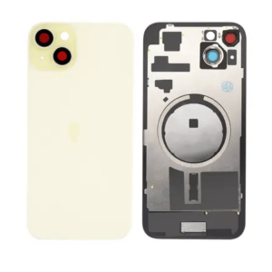 iPhone 15 Plus Back Glass With Frame & MagSafe Magnet (YELLOW)