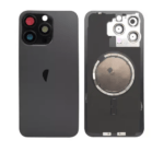 iPhone 15 Pro Back Glass With Frame & MagSafe Magnet (BLACK TITANIUM)